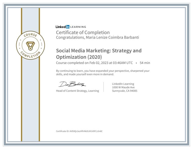 LinkedIn Certificate